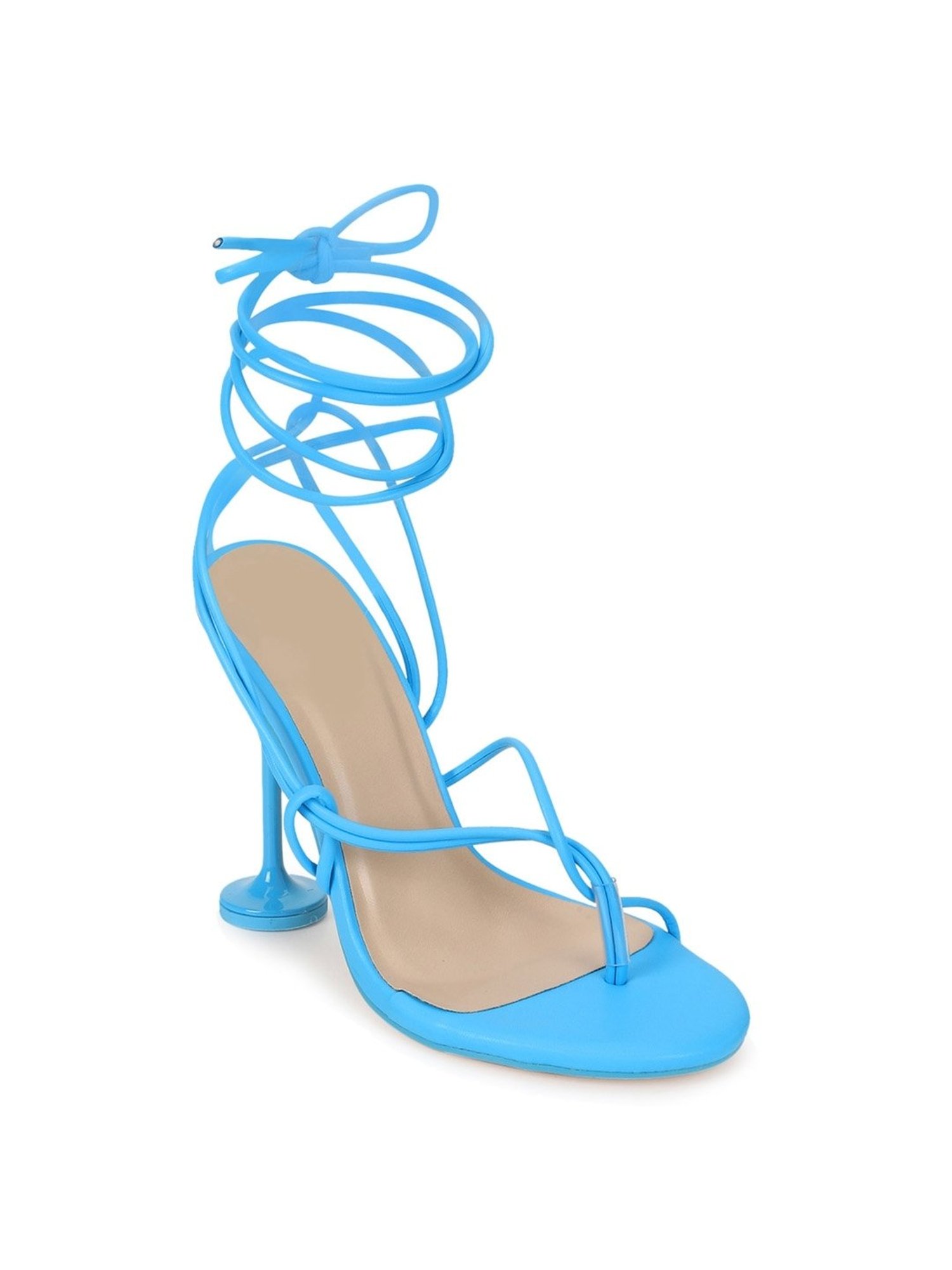 Truffle Collection Women's Pale Blue Gladiator Stilettos