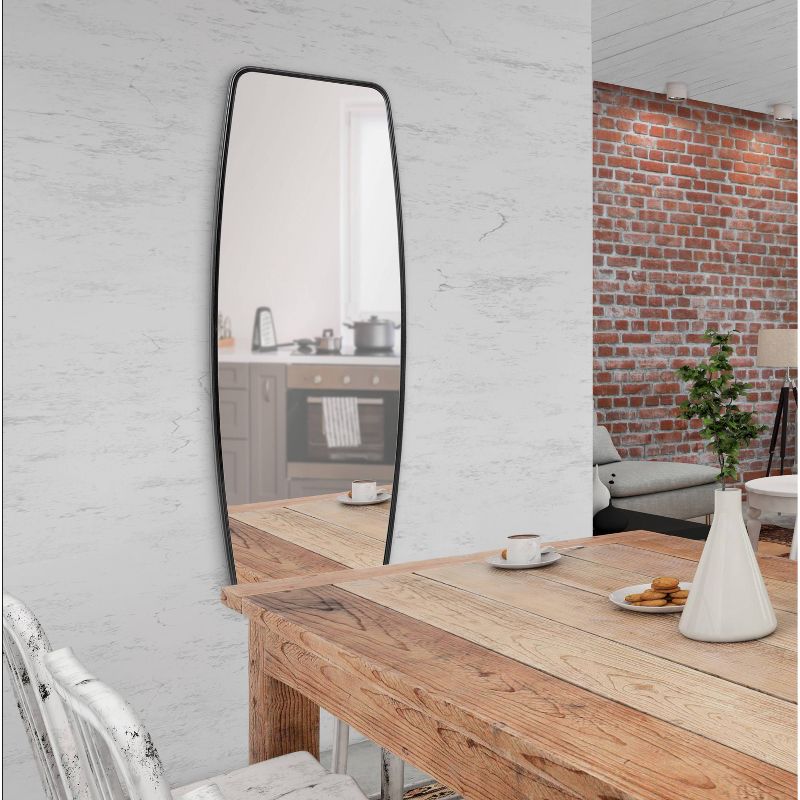 18" x 48" Caskill Full Length Wall Mirror Black - Kate & Laurel All Things Decor