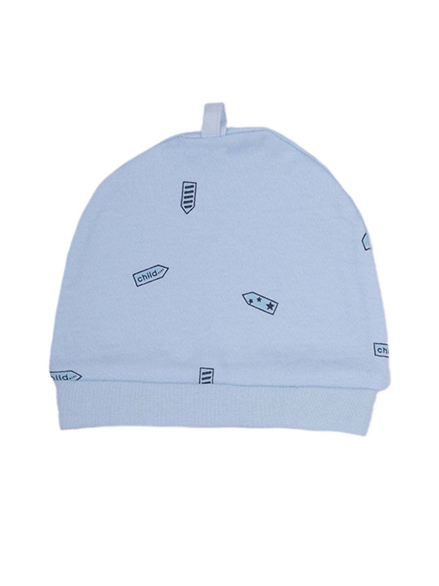 Baby Moo Kids Blue Printed Full Sleeves T-Shirt Set