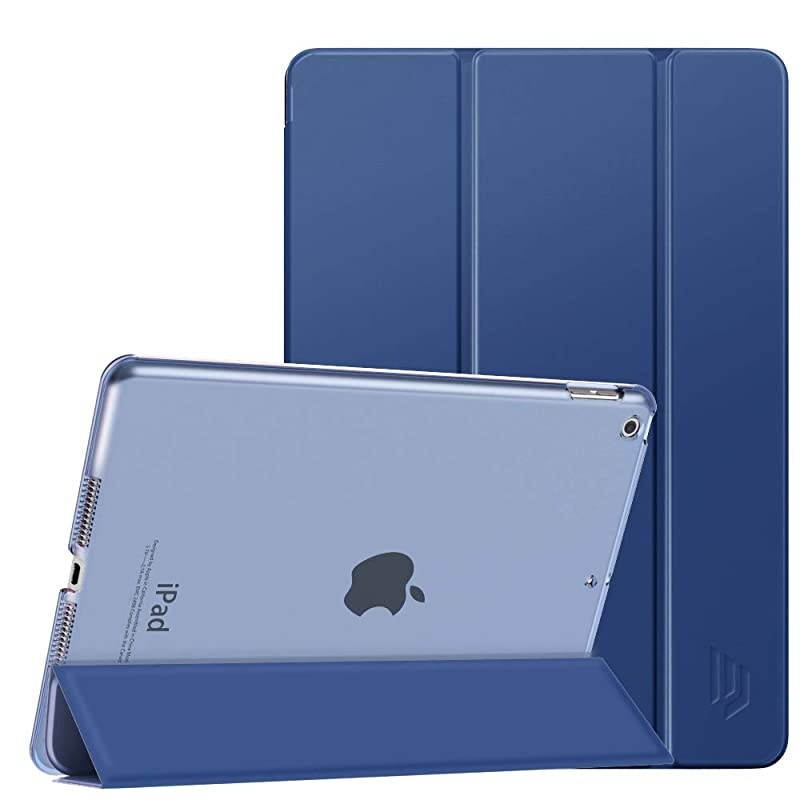 iPad 8th Generation Case 2020iPad 7th Generation Case 2019 Shock Absorption Ultra Slim Lightweight Trifold Stand Smart Cover for iPad 102 inch 20202019 Release Tablet Navy Blue