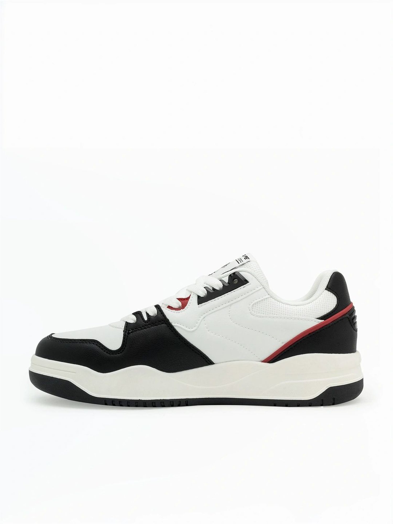 Red Tape Men's Slam Dunk Classics Black & White Casual Sneakers