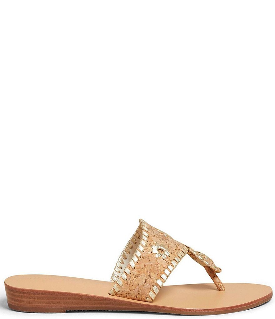 Jack Rogers Jacks Demi Wedge Cork Thong Sandals