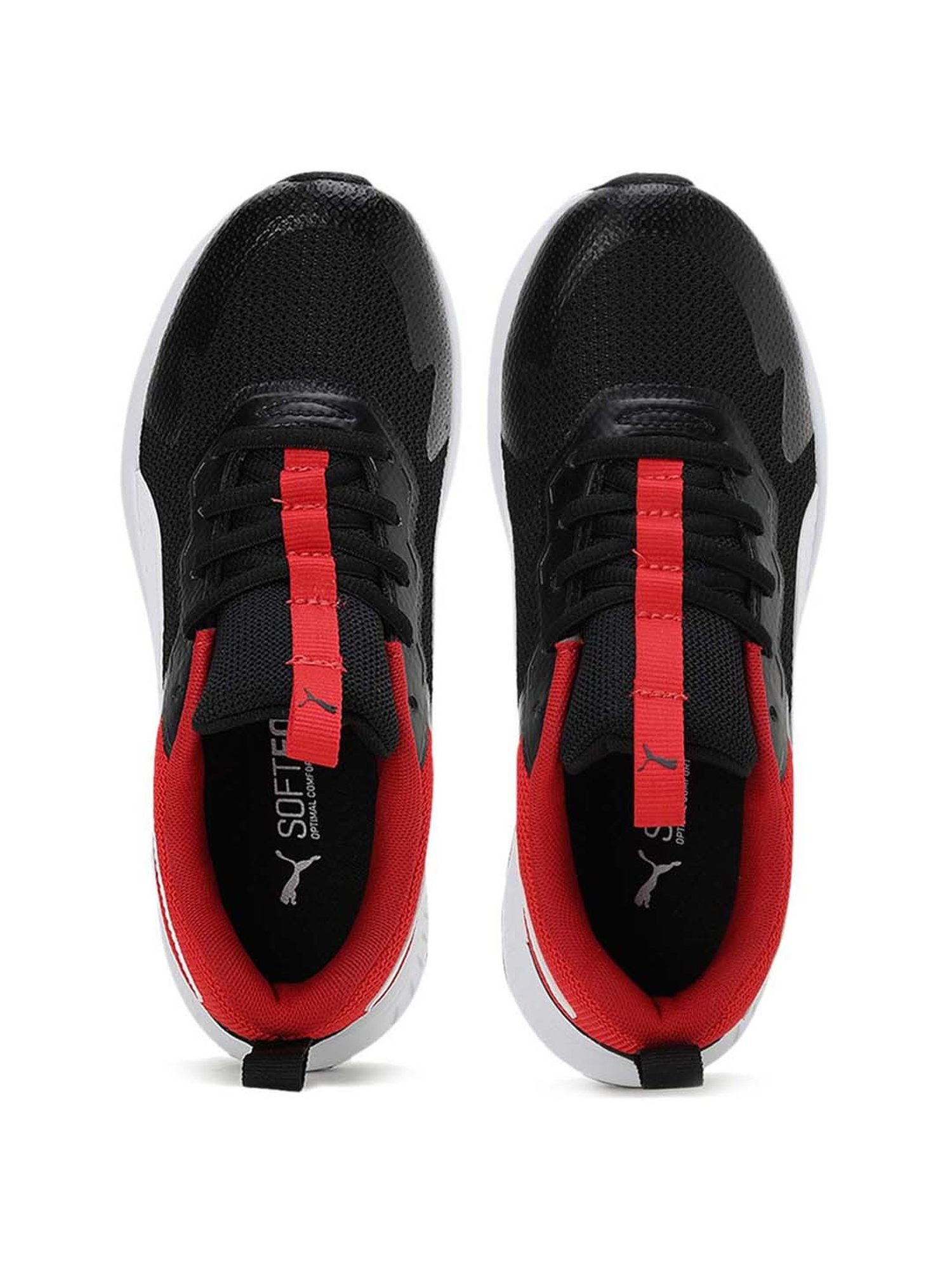 Puma Evolve Run Mesh Jr Black & White Sneakers