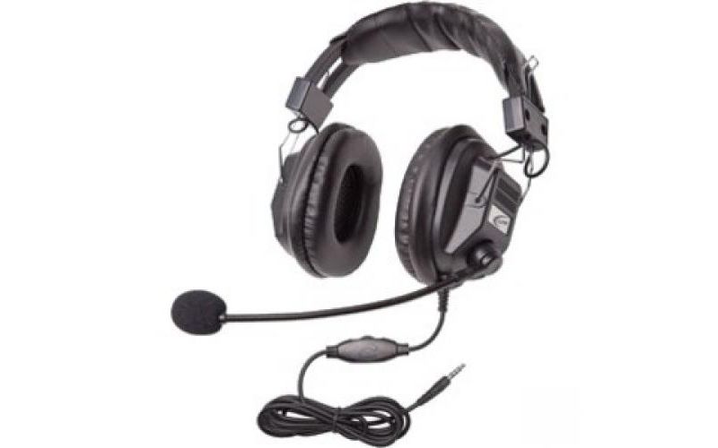 Califone 3068-style Headset w/ Boom Mic - Volume control, 3.5mm