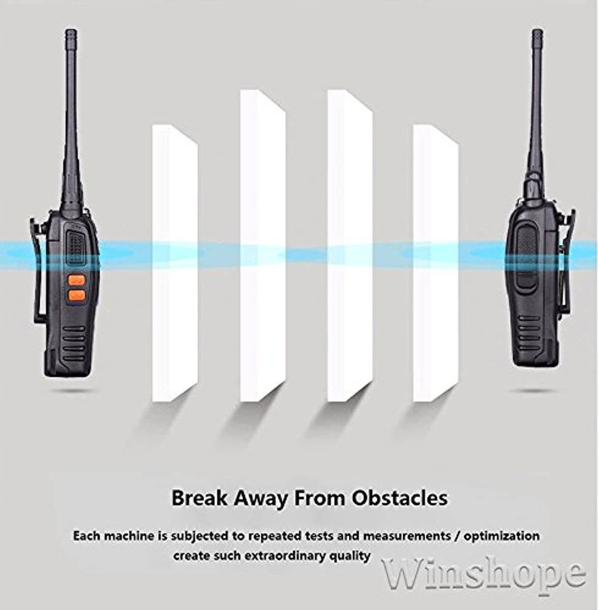 Baofeng Two Way Radios Long Range FRS Walkie Talkies with Earpiece 3 Pack(2 Boxes) UHF Handheld Reachargeble BF-888s Walkie Talkie for Adults or Kids Li-ion Battery and Charger Included