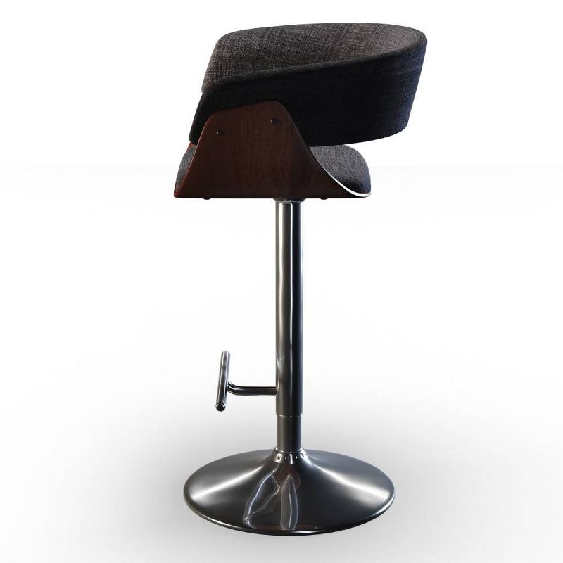 Caylor Adjustable Swivel Barstool Charcoal Gray - WyndenHall