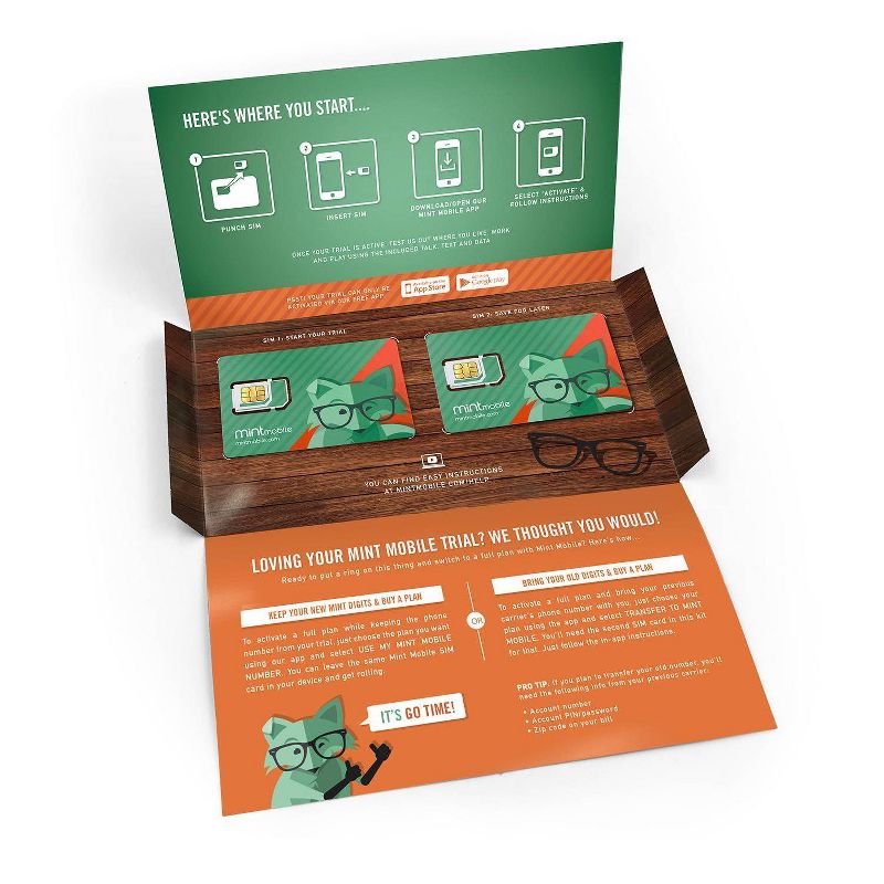 Mint Mobile Cell Phone SIM Card Starter Kit