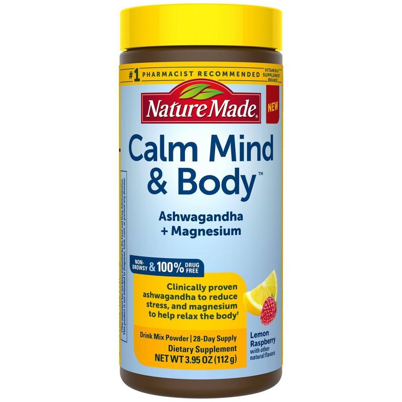 Nature Made Stress Solutions Calm Mind & Body Powder Drink Mix - 3.95oz