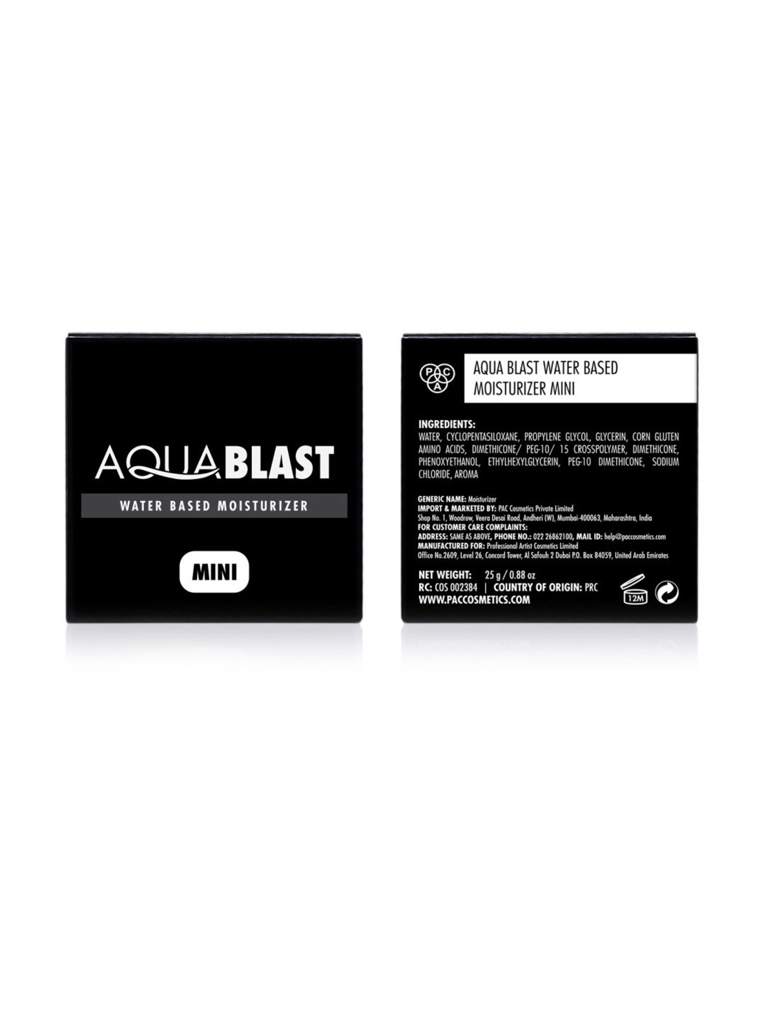 PAC Aqua Blast Water Based Moisturizer Mini - 25 gm