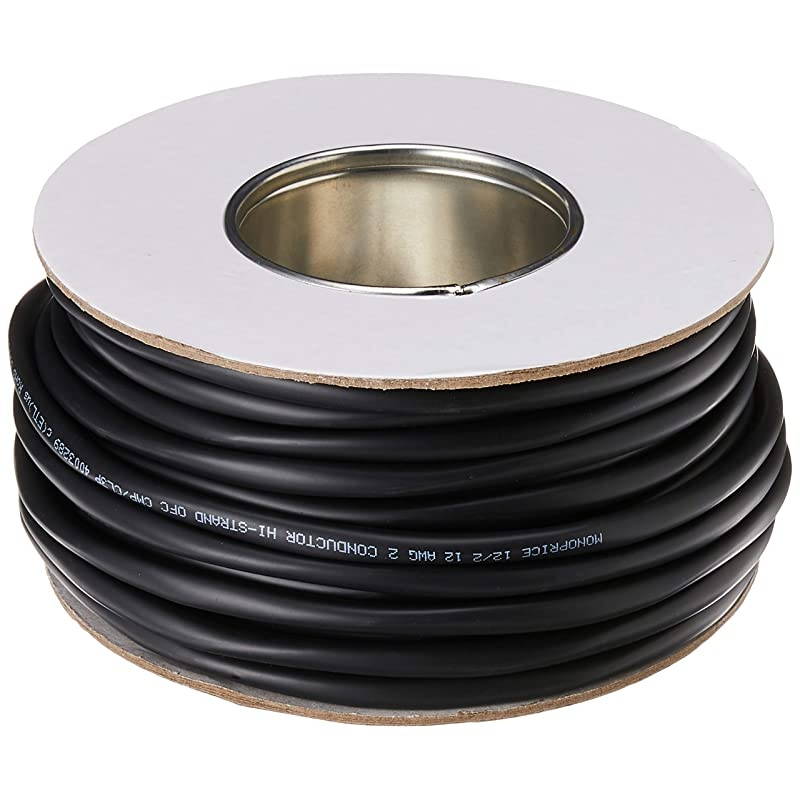 Nimbus Series 12 Gauge AWG 2 Conductor CMPRated Speaker WireCable 100ft UL Plenum Rated 100 Pure Bare Copper with Color Coded Conductors