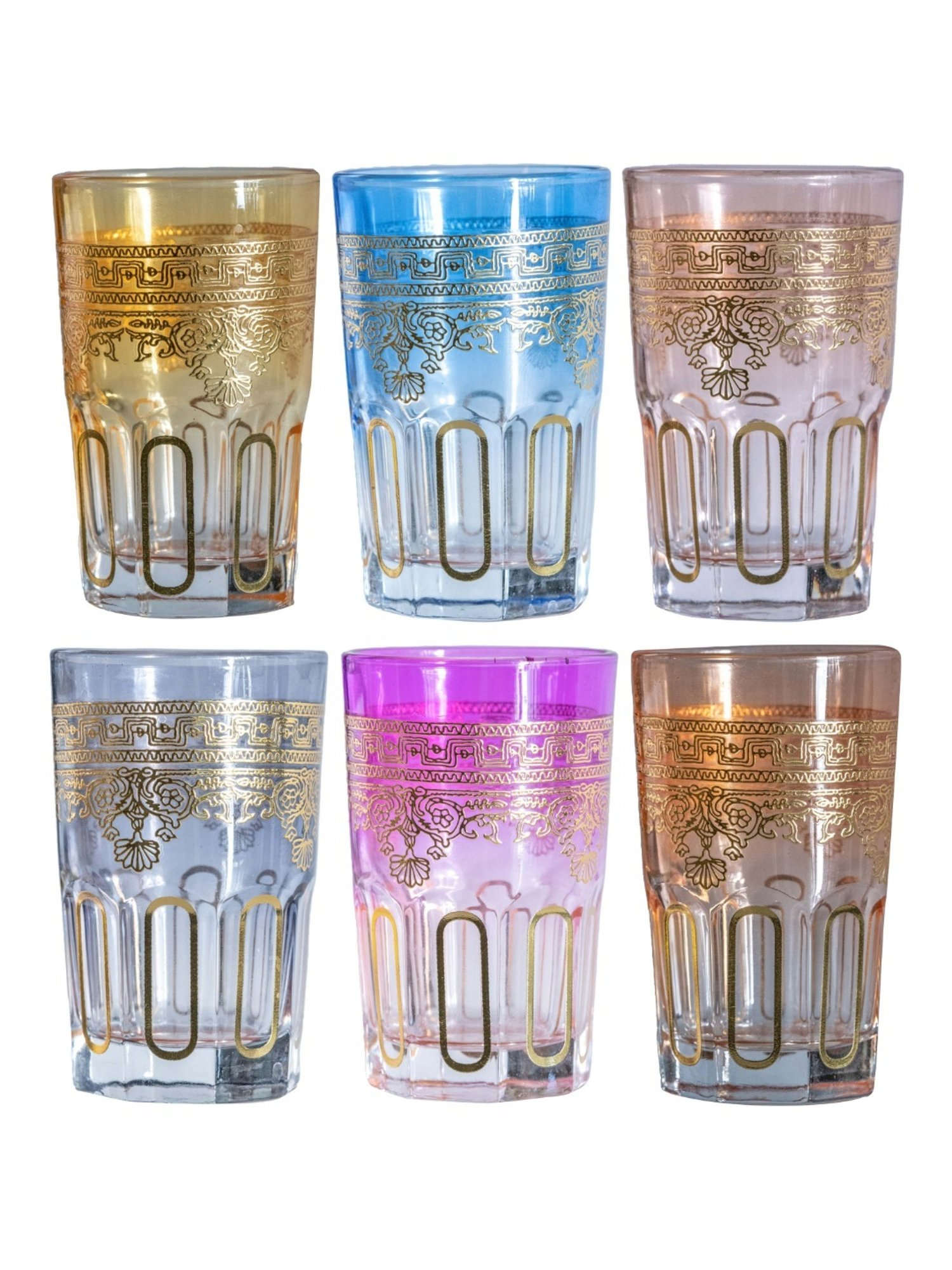 ROXX Transparent Glass Tumbler - Set of 6 (180ml)