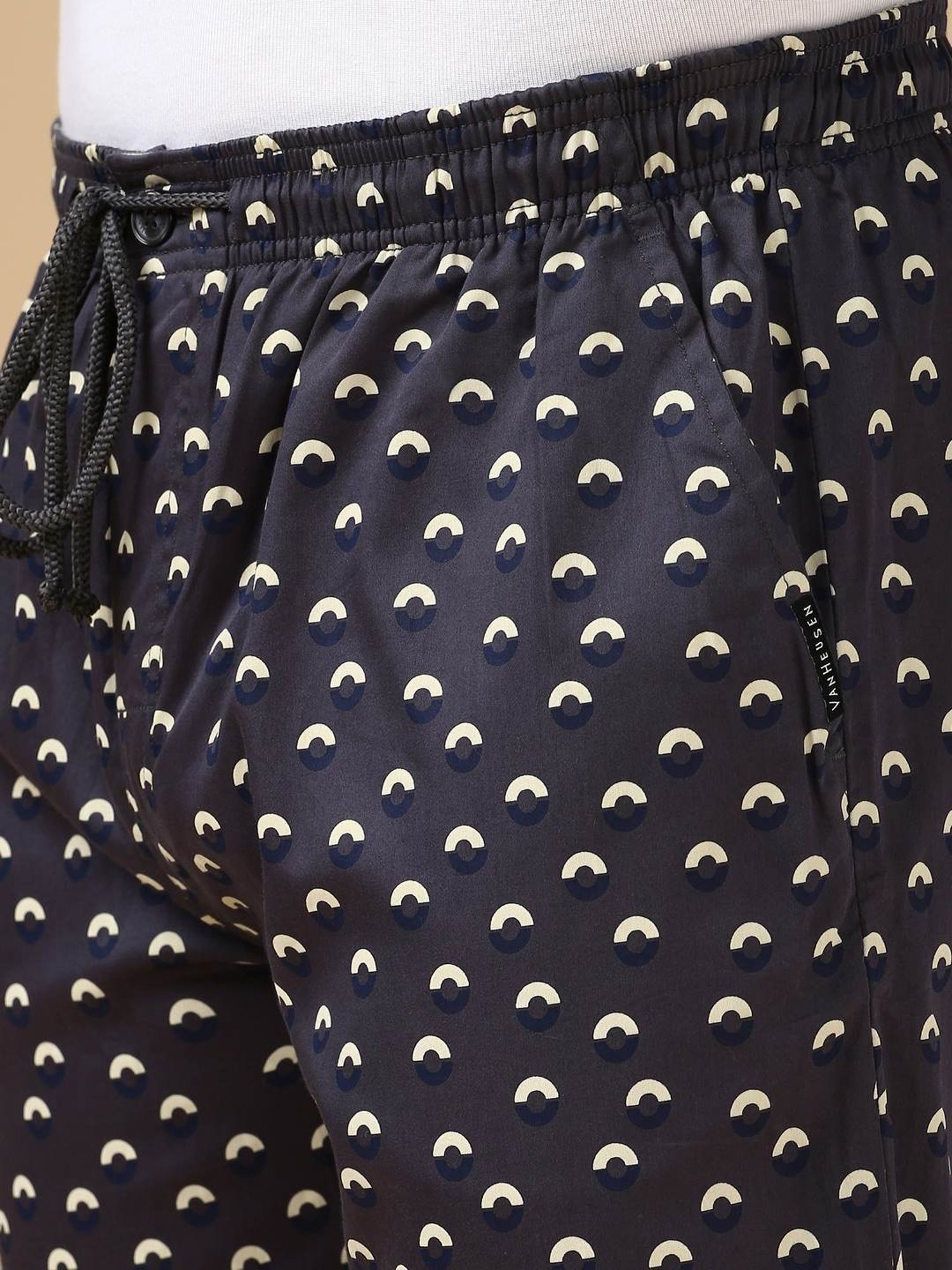 Van Heusen Grey Regular Fit Printed Thermal Bottoms