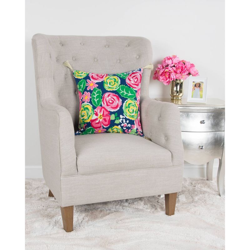 Simply Southern Floral Throw Pillow Pink - Rizzy Home