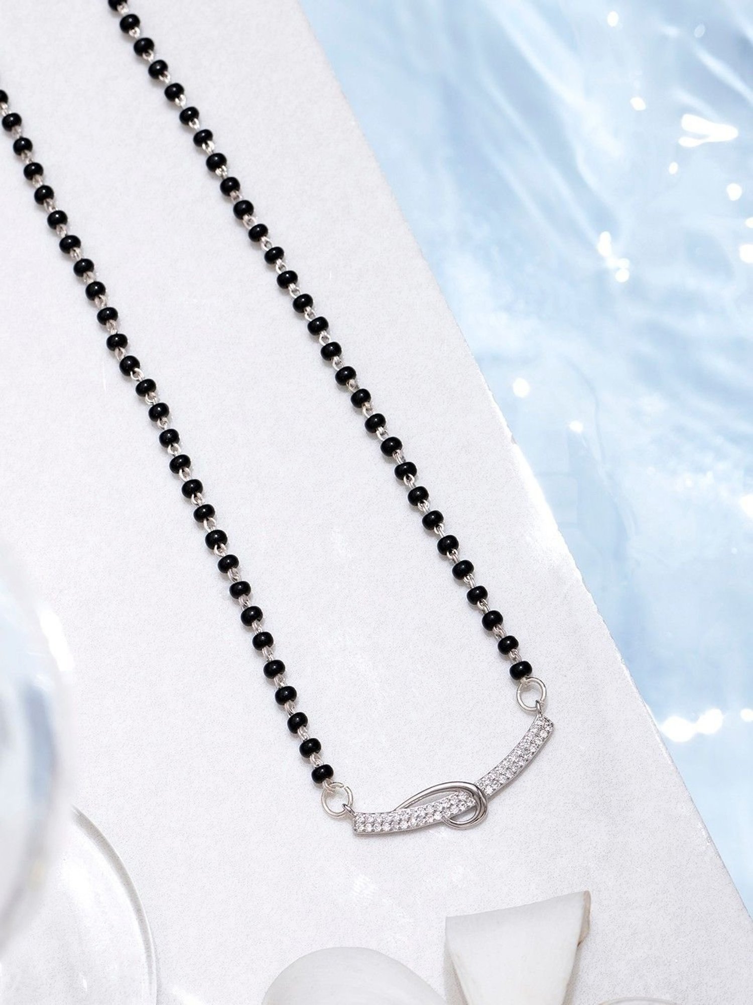 Clara 92.5 Sterling Silver Mangalsutra