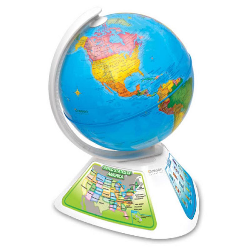 Oregon Scientific SG268 SmartGlobe Discovery Interactive Education Globe (White)