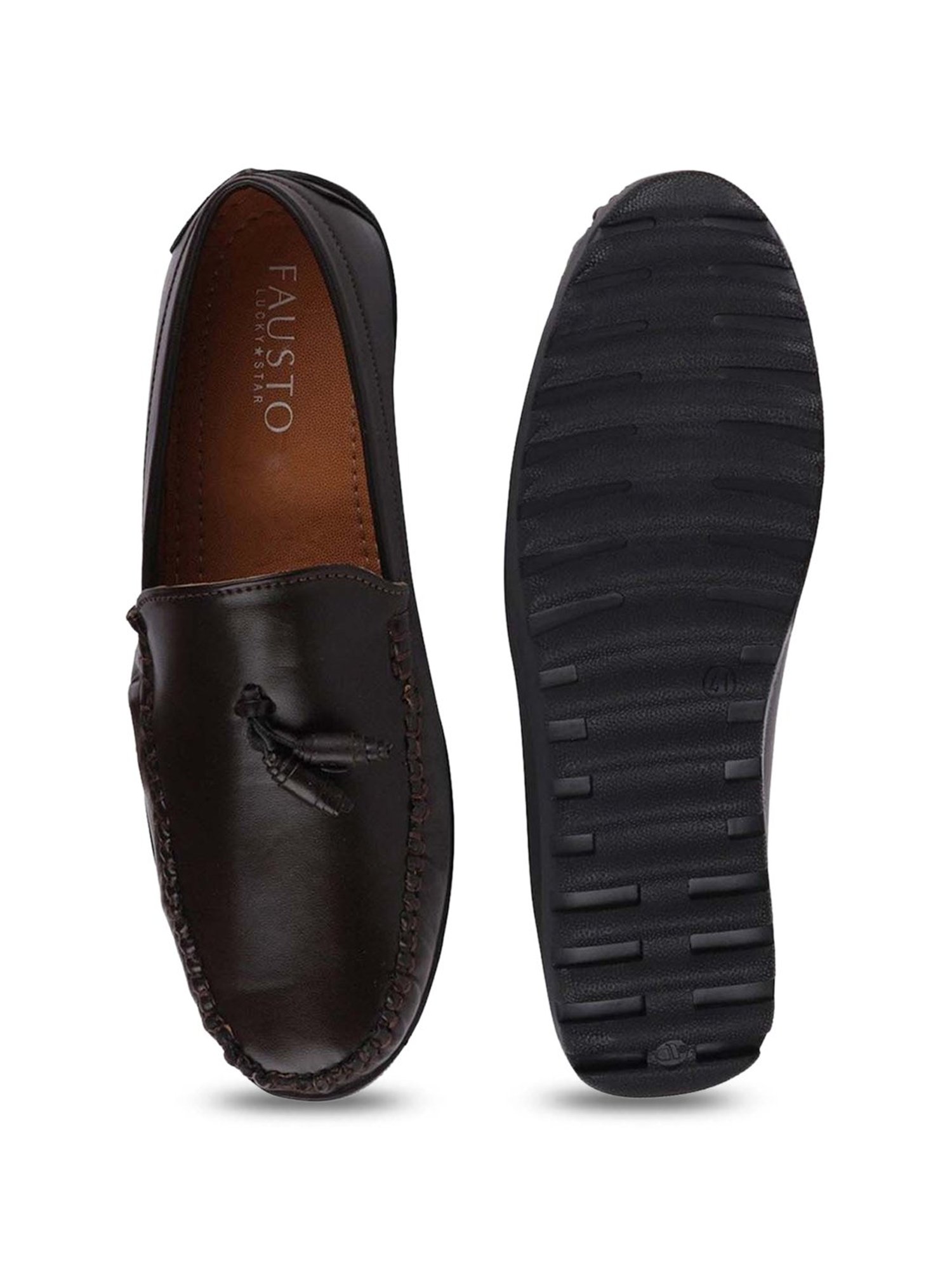 Fausto Men's Brown Casual Mocassins