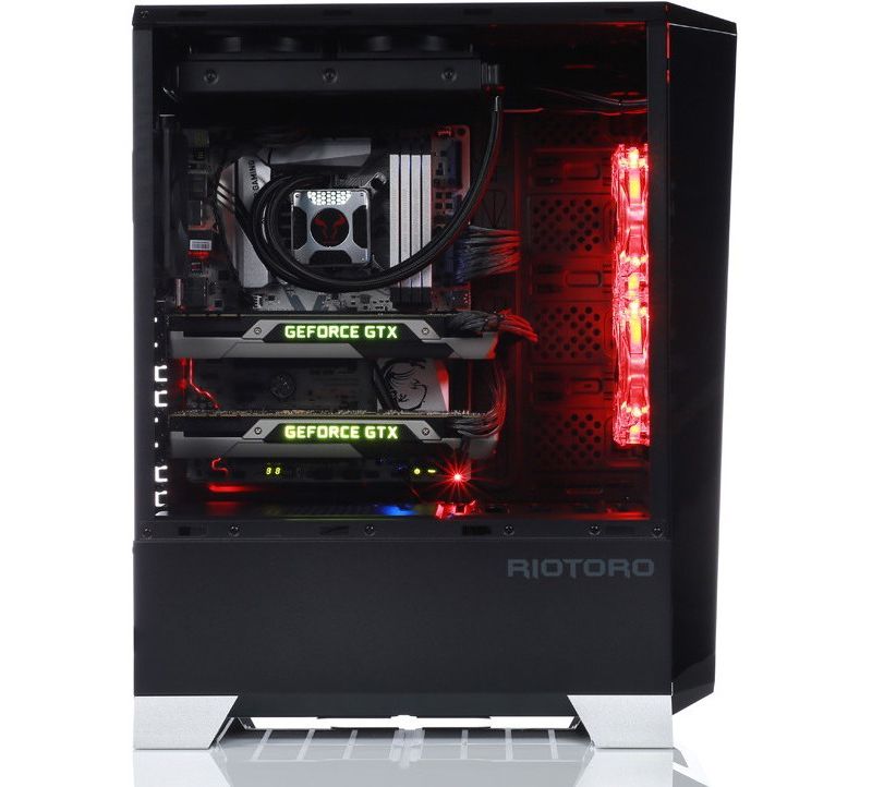 RIOTORO CR1280 PRISM RGB Full Tower Case - Full-tower - Black - Aluminum, Steel, Plastic - 8 x Bay - 3 x 4.72" x Fan(s) Installed - 0