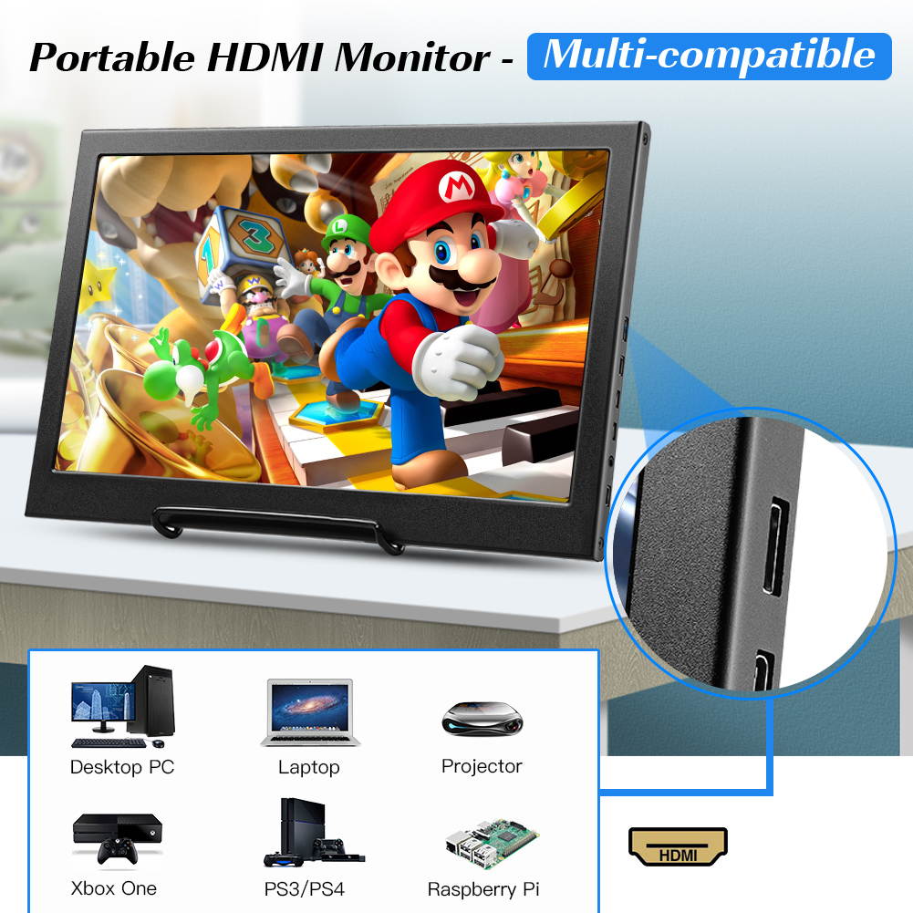 14" IPS HDMI Portable Gaming Monitor 1920x1080 Second Monitor