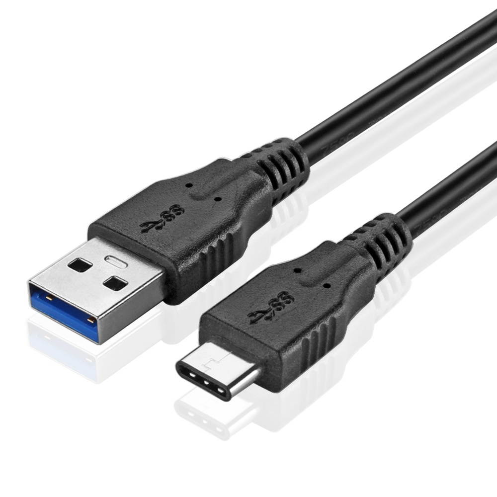 USB Type C Cable (3 FT) - USB-C to USB-A Standard Type A Male to Male USB 3.0 SuperSpeed Connector Adapter Bi-Directional Wire Cord Plug for Charge & Data Sync