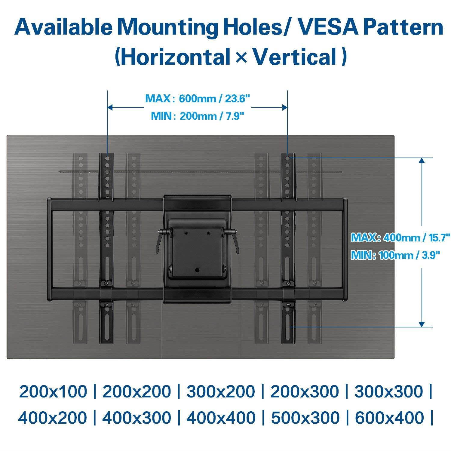 Mounting Dream Premium Full Motion TV Wall Mount Bracket Fits 16, 18, 24 inch Wood Stud Spacing, TV mount with Articulating Arm for 42-75 Inch LED, LCD, Plasma TV up to VESA 600x400mm, 132 lbs MD2298