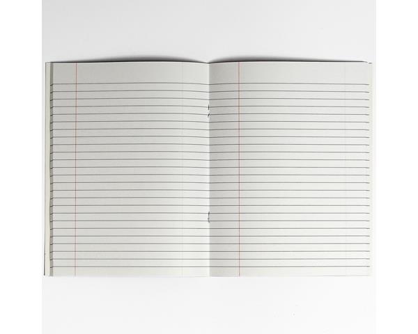 RHINO Notes, 9x7, 100 Page Notebook, 8mm Ruled & Margin - Assorted Colours (Pack of 6)