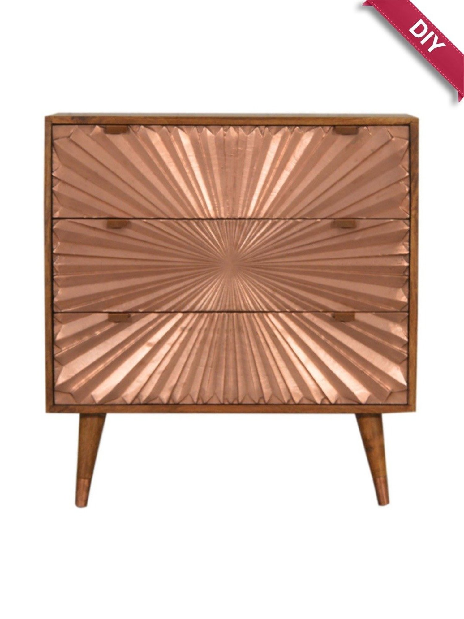 Artisan Furniture Manila Copper & Brown Wood Chest