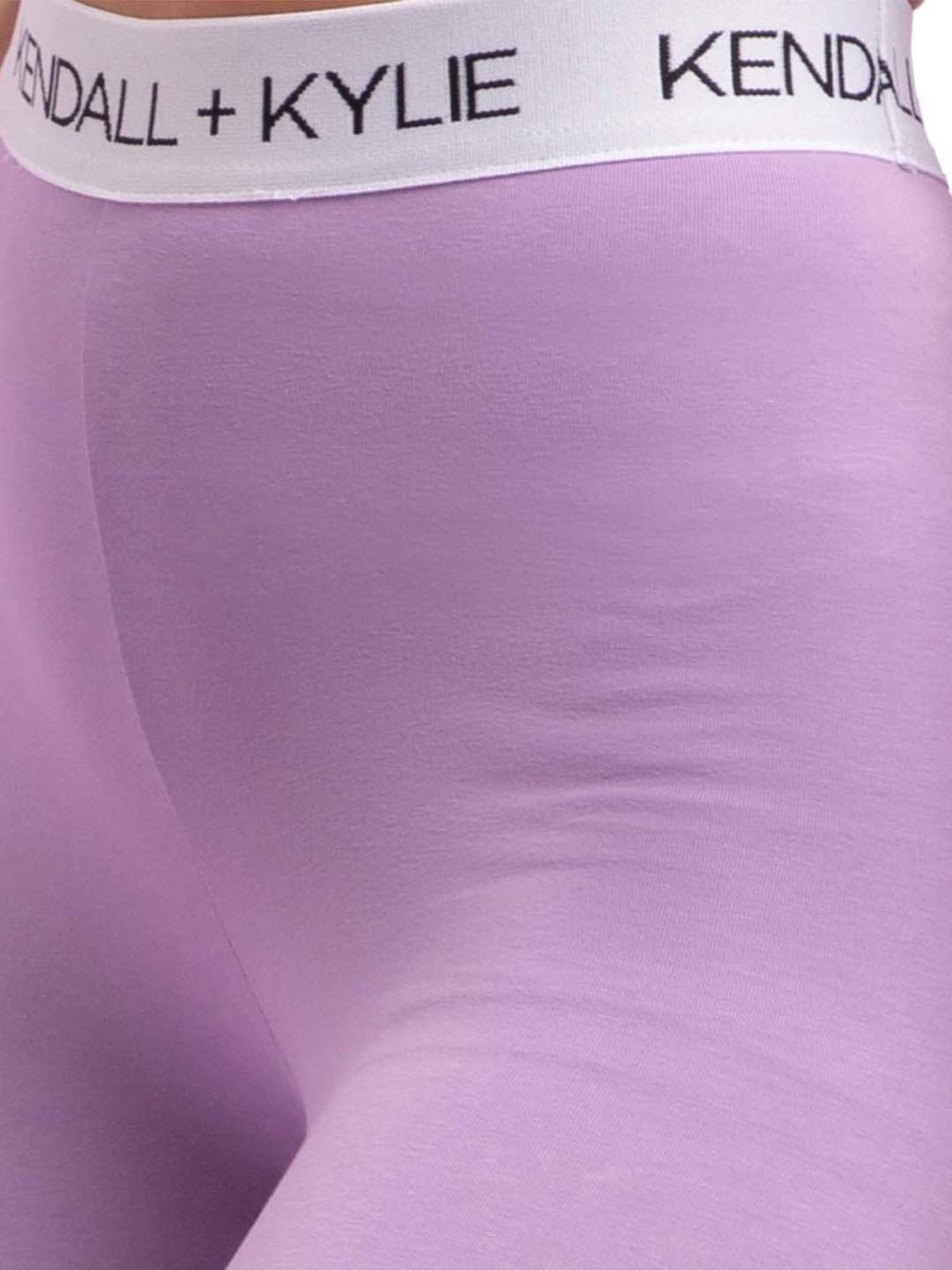 KENDALL + KYLIE Purple Cotton Sports Tights