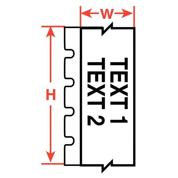BRADY M71C-1000-498 Label Tape Cartridge, White, Labels/Roll: Continuous