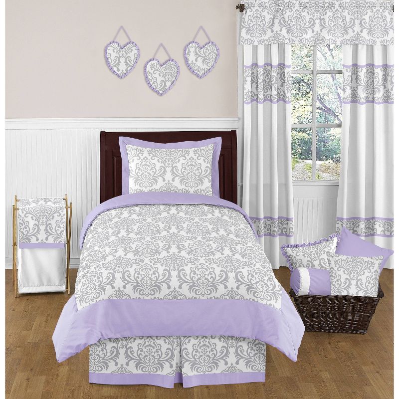 Lavender & Gray Elizabeth Wall Border - Sweet Jojo Designs