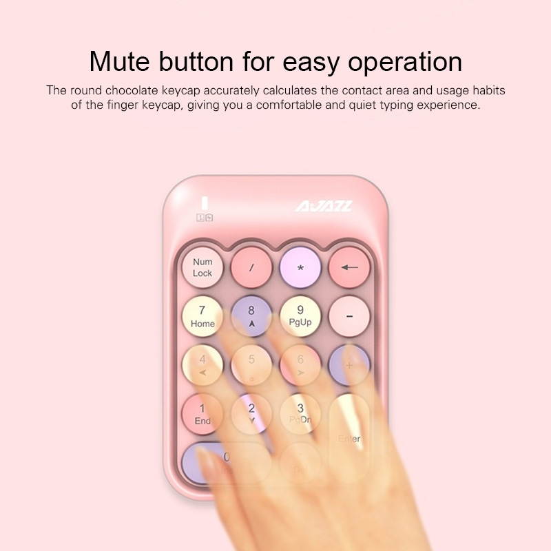 Ajazz AK18 2.4G Mini Wireless Numeric Keyboard