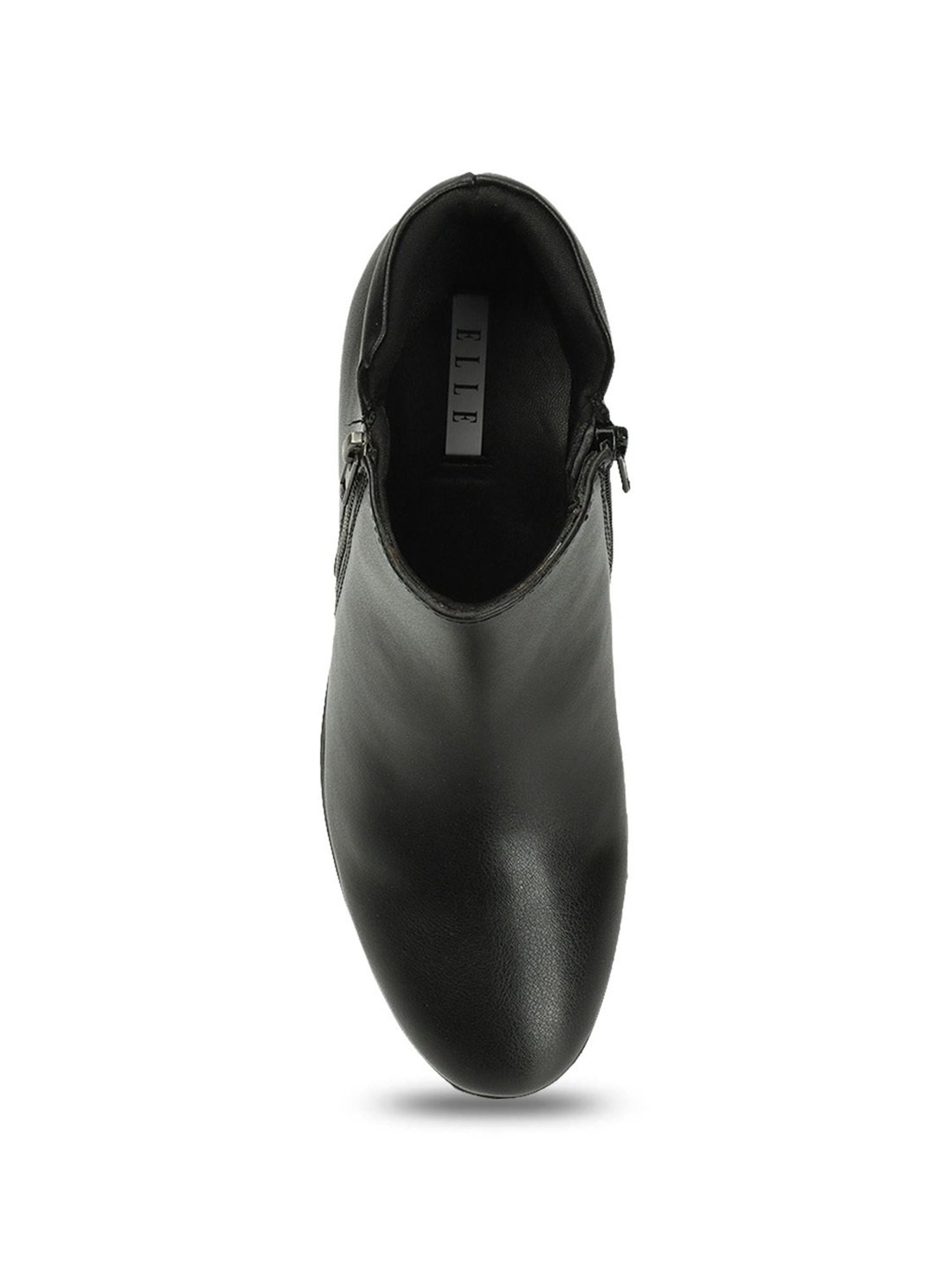 Elle Women's Black Wedge Boots