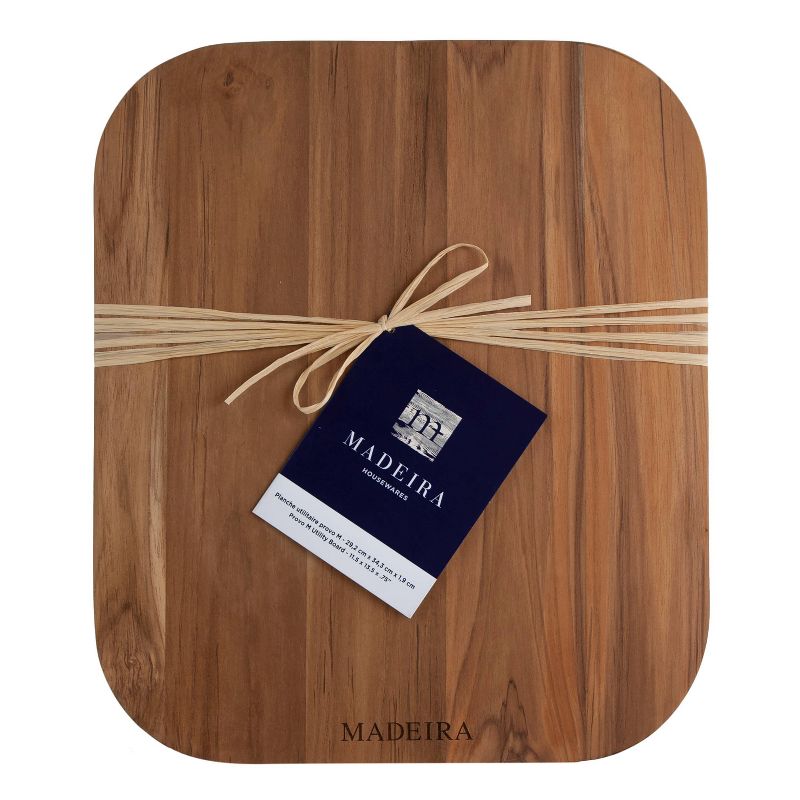 Architec Madeira Teak Edge-Grain Utility Cutting Board 13.5"x11.5"x .75"