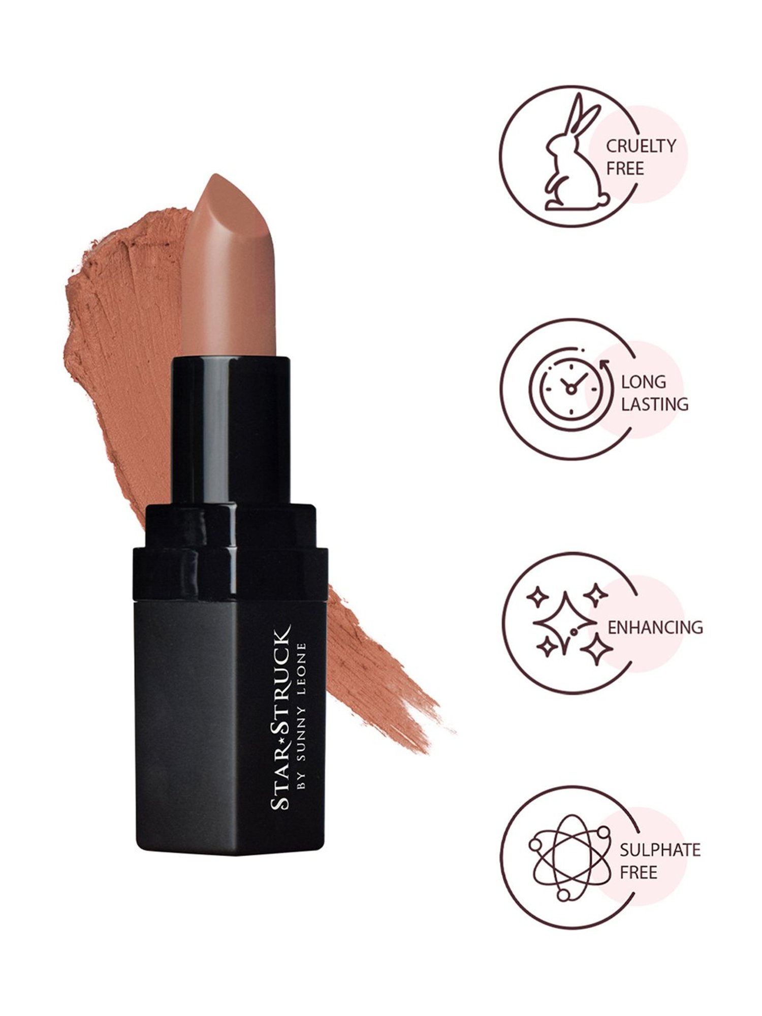 StarStruck By Sunny Leone Intense Matte Lipstick Toffee - 4.2 gm