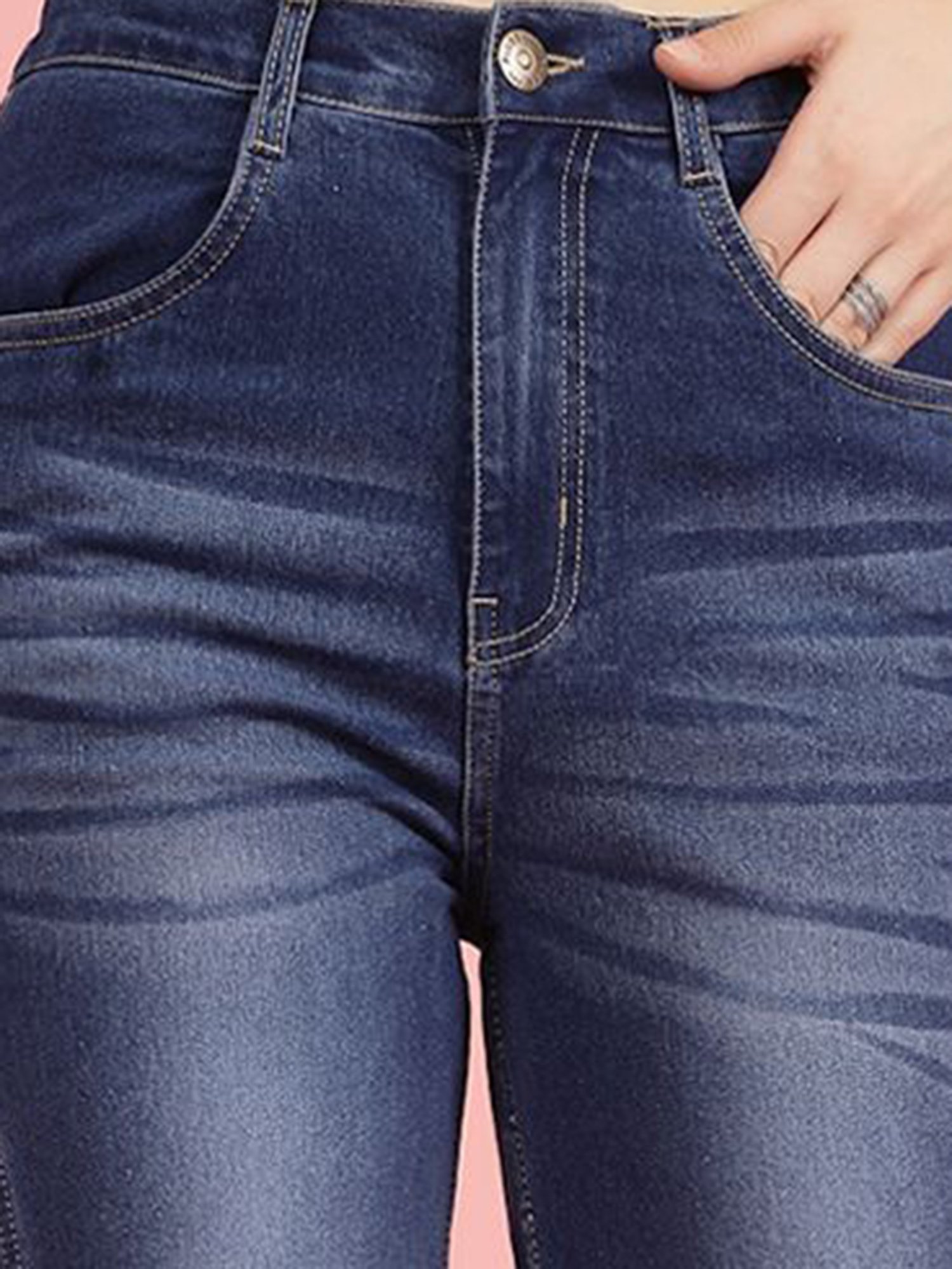 Melon by PlusS Blue Regular Fit Jeans