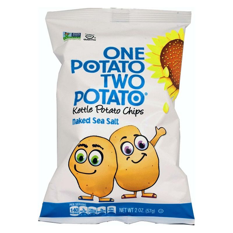 One Potato two Potato Sea Salt Potato Chips - 2oz