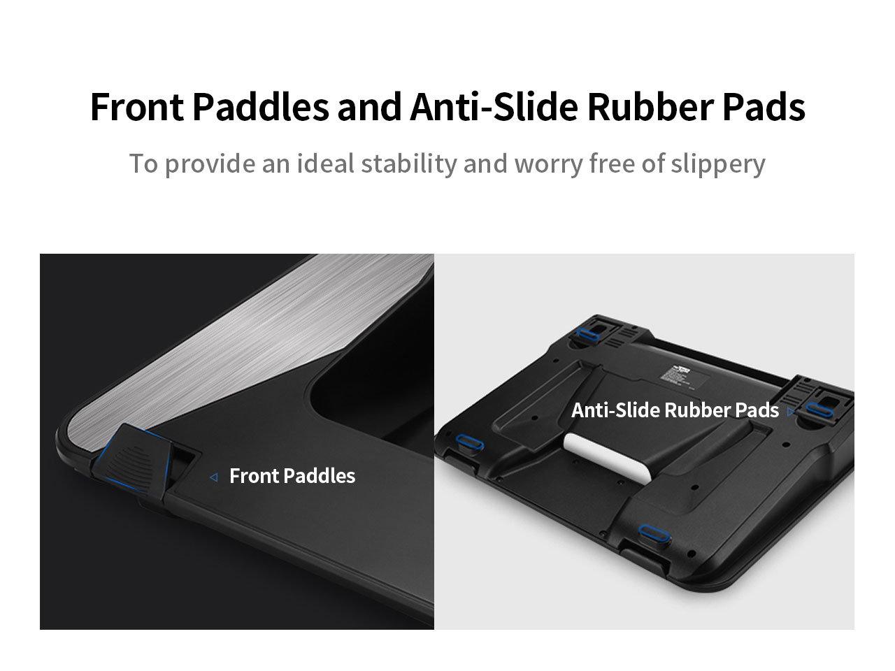 Laptop Cooling Pad, Laptop Cooler with 5 Quiet Red LED Fans for 12"-17" Inch Laptop, Dual USB 2.0 Ports, Portable Angle Adjustable Laptop Stand for Gaming Laptop-Green