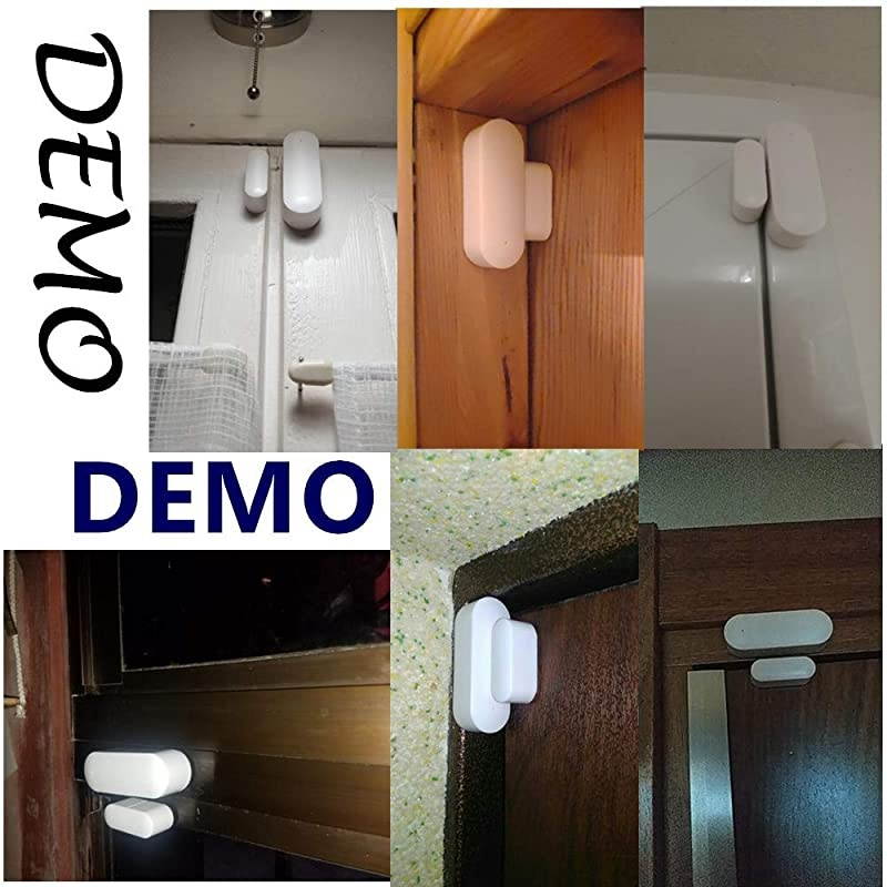 WiFi Door Alarm Sensor Wireless Security Window Open Alert Compatible with Tuya or Smart Life APP MC400