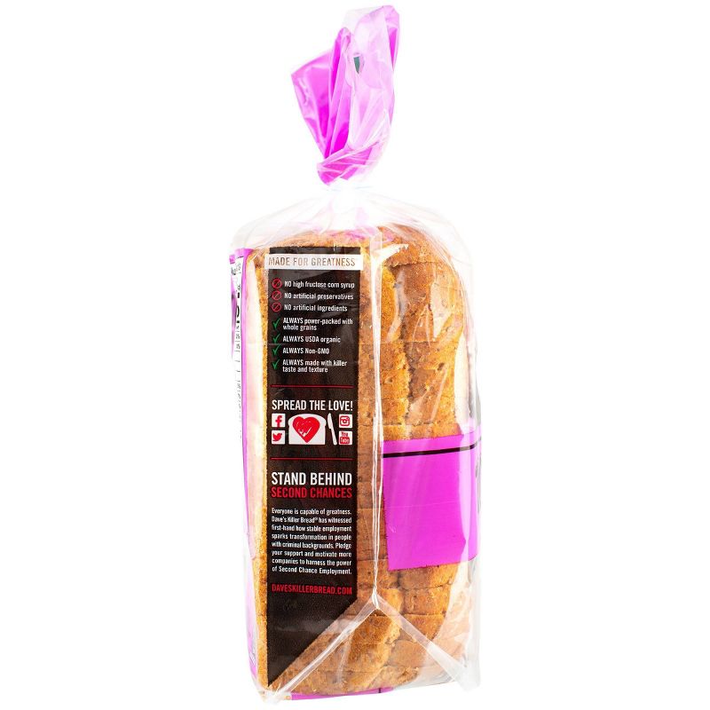 Dave's Killer Bread Organic 100% Whole Wheat Bread - 25oz