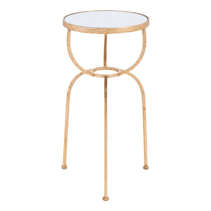 Boa Narrow Chairside Table - Chocolate Cherry - Leick Home