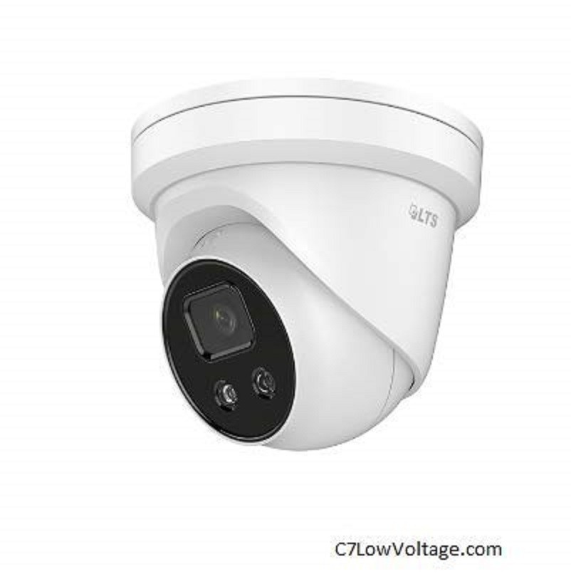 LTS CMIP3D42W-28MI 4MP 30fps AI Ultra Darksight Turret Dome 0.012 Lux MSDCard Slot