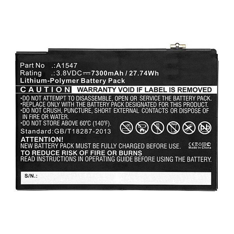 7300mAh A1547 Battery Replacement for Apple iPad Air 2 A1566, iPad Air 2 A1567, iPad 6 (6th Generation) with Installation Tools