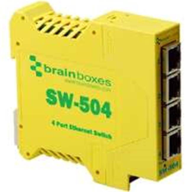 Brainboxes SW-504 Industrial Unmanaged Ethernet Switch 4 Ports