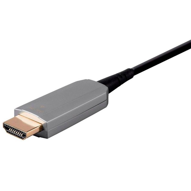 Monoprice HDR High Speed Cable - 60ft - Black, for HDMI-Enabled Devices - 4K @ 60Hz, HDR, 18Gbps, Fiber Optic, AOC, YUV 4:4:4, CMP - SlimRun AV Series