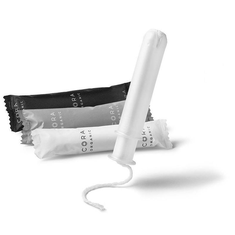 Cora Organic Tampons Mix Pack - Light/Regular/Super - 48ct