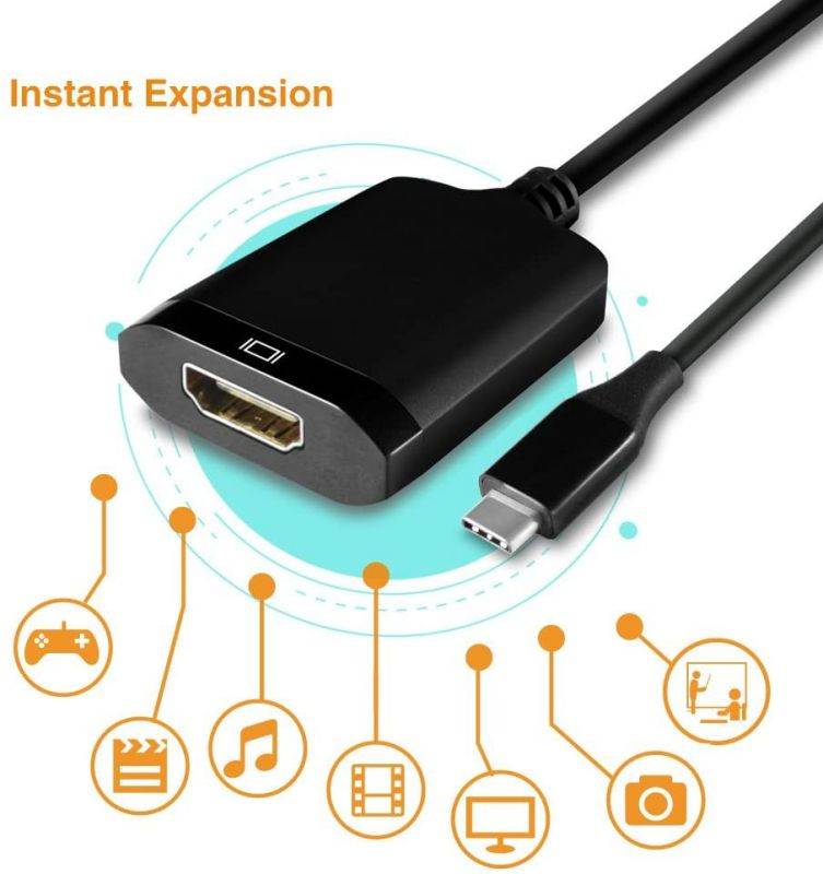 Vantec Vlink USB-C to HDMI 2.0 4K/60Hz Video Converter (CB-CU300HD20)