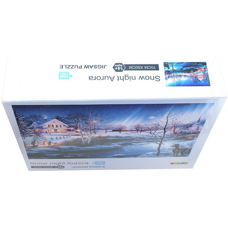 Shantou South Toys Factory Snow Night Aurora 1000 Piece Jigsaw Puzzle
