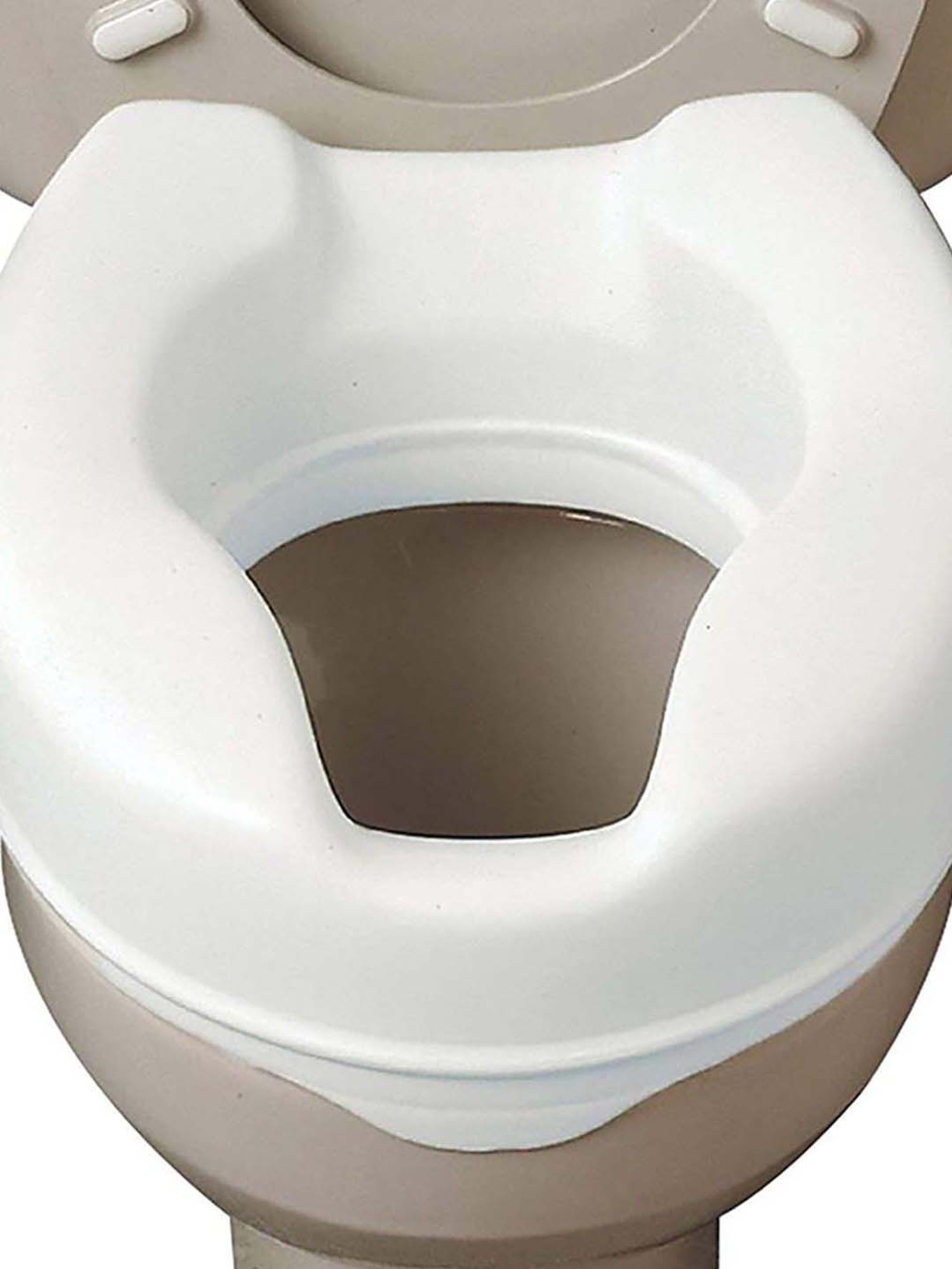 MCP 6 Inch Commode Raiser Elevated Toilet Seat (White)