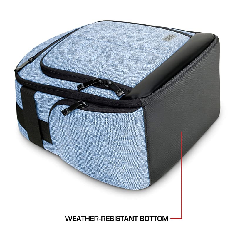 Portable Camera Backpack for DSLR (Blue) with Customizable Accessory Dividers, Weather Resistant Bottom and Comfortable Back Support - Compatible with Canon, Nikon and More