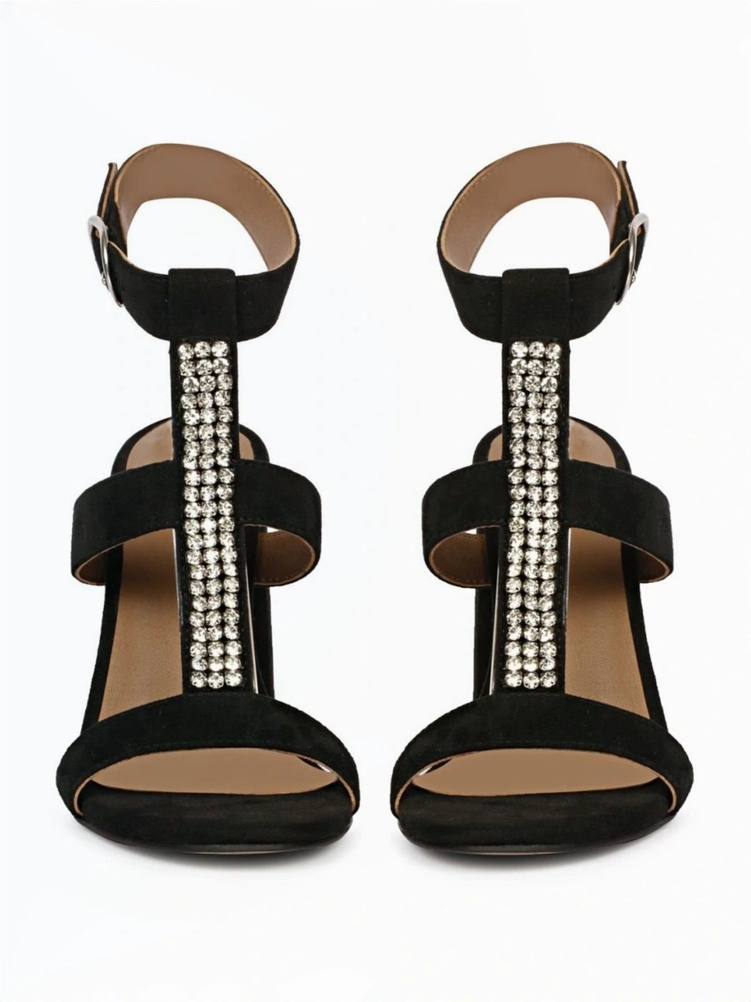 Saint G Women's Black Ankle Strap Sandals