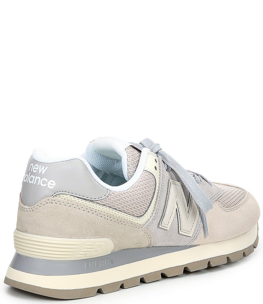 New Balance Men's 574 Suede And Mesh Lace-Up Lifestyle Shoes